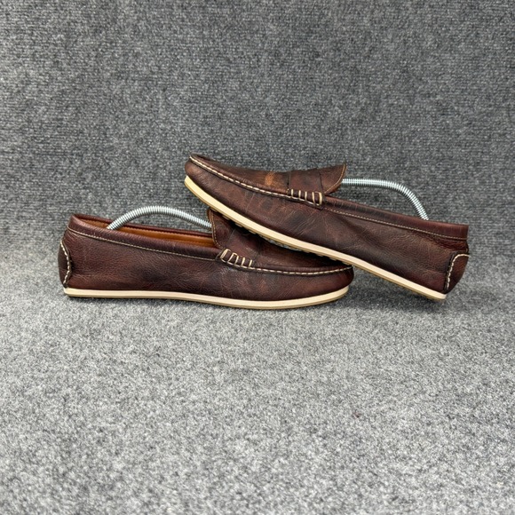 Allen Edmonds Super Sport Driver Penny Loafer Mens 10.5 3E Brown Leather Slip On main image 6